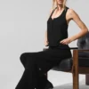 Camiseta de tirantes tipo Henley «Supernatural» - Negro