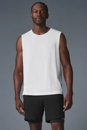 Camiseta de tirantes Triumph Muscle — Blanca
