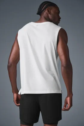 Camiseta de tirantes Triumph Muscle — Blanca