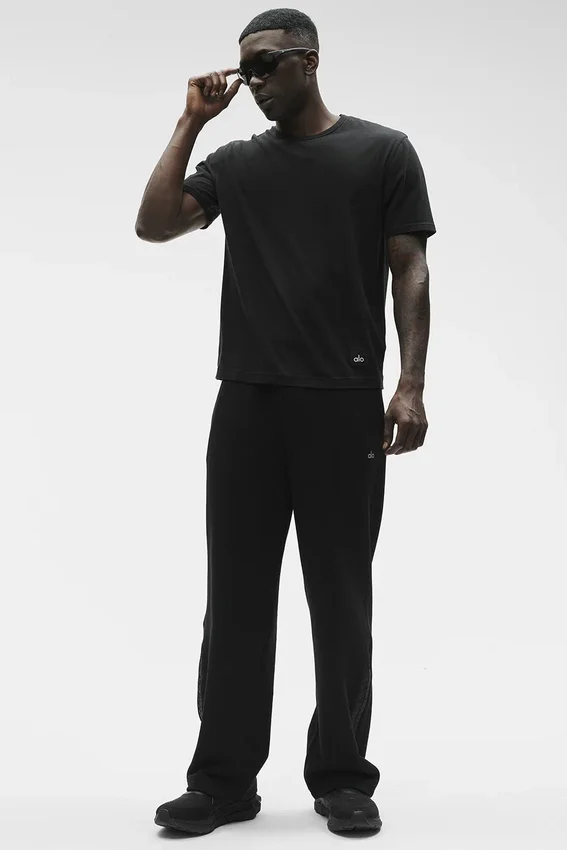 Camiseta Essential de manga corta para la calle - Negro