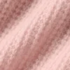Camiseta polo de cachemira con tejido de panal de felpa — Cuarzo rosa