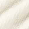 Camiseta polo de cachemira con tejido de panal de felpa - Marfil
