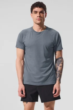 Camiseta raglán Triumph - Gris acero