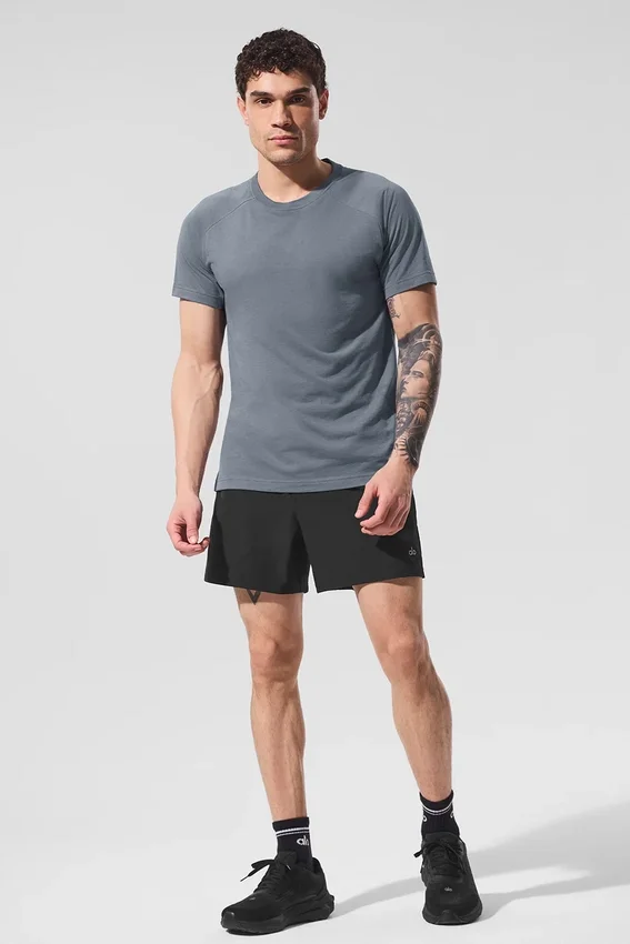 Camiseta raglán Triumph - Gris acero