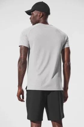 Camiseta raglán Triumph – Gris jaspeado deportivo
