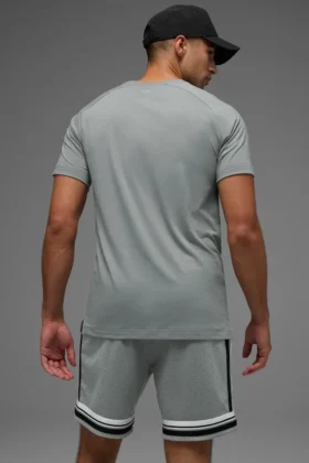 Camiseta raglán Triumph – Gris lunar