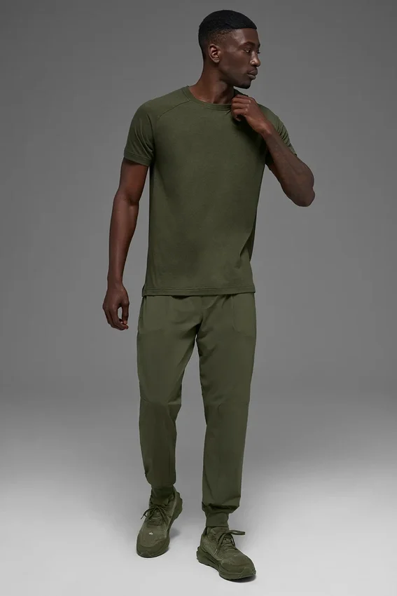 Camiseta raglán Triumph - Verde oliva