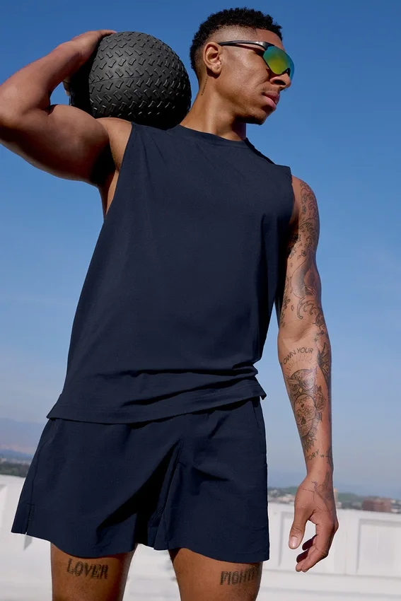 Camiseta sin mangas Alo Vapor Muscle Tank - Navy