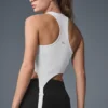 Camiseta sin mangas Revelation de Alosoft acanalado - Blanco