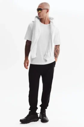 Camiseta urbana Essential de manga corta - Blanco