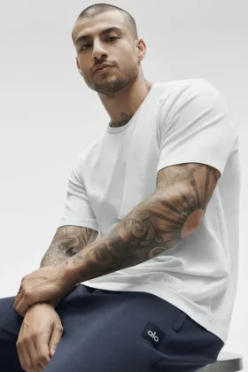 Camiseta urbana Essential de manga corta – Blanco