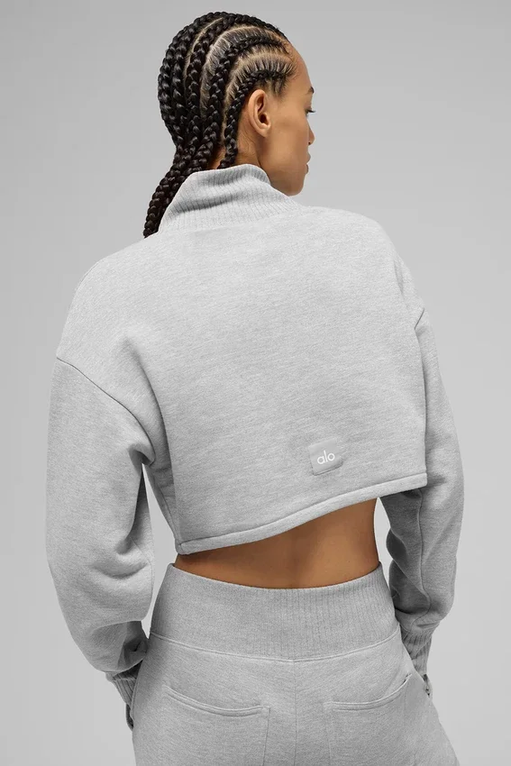 Capa corta «Serenity» — Gris jaspeado deportivo