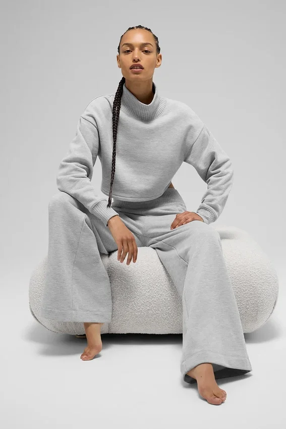 Capa corta «Serenity» — Gris jaspeado deportivo