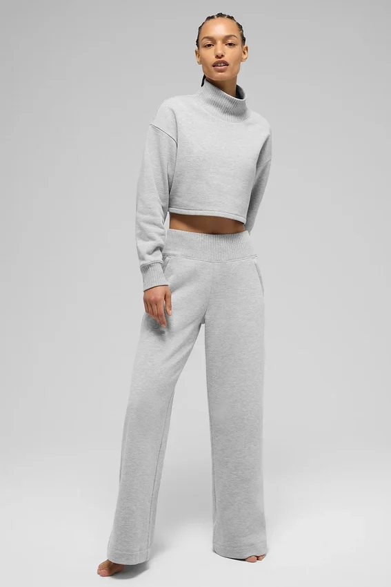 Capa corta «Serenity» — Gris jaspeado deportivo