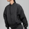 Cazadora bomber Urbanite de piel sintética - Negro/Marfil