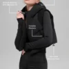 Chaleco acolchado Fast Lane - Negro