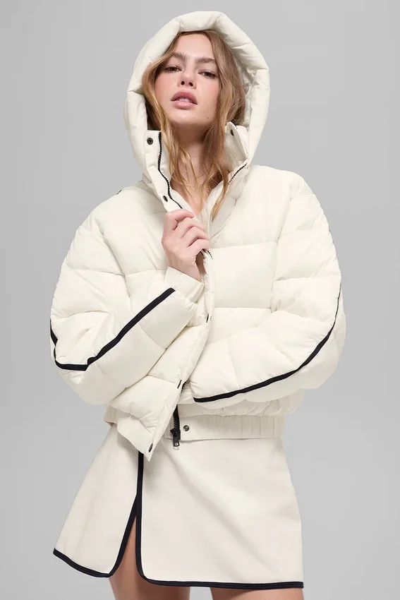 Chaqueta acolchada Aspen Love - Marfil