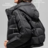 Chaqueta acolchada Aspen Love - Negra