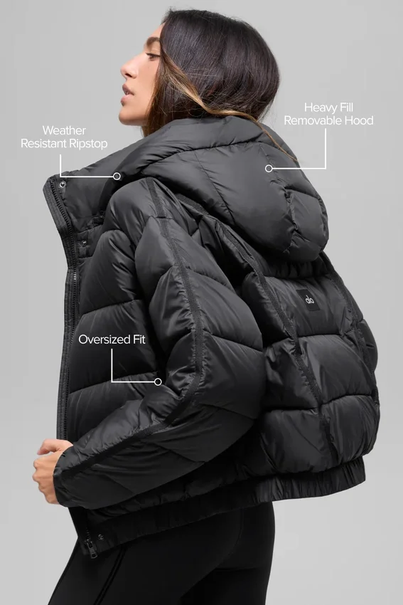 Chaqueta acolchada Aspen Love - Negra