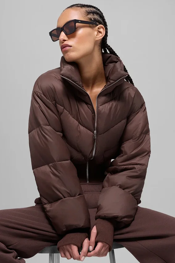 Chaqueta acolchada Atmosphere corta - Brownstone