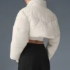 Chaqueta acolchada con corte corsé Main Act - Marfil/Marfil