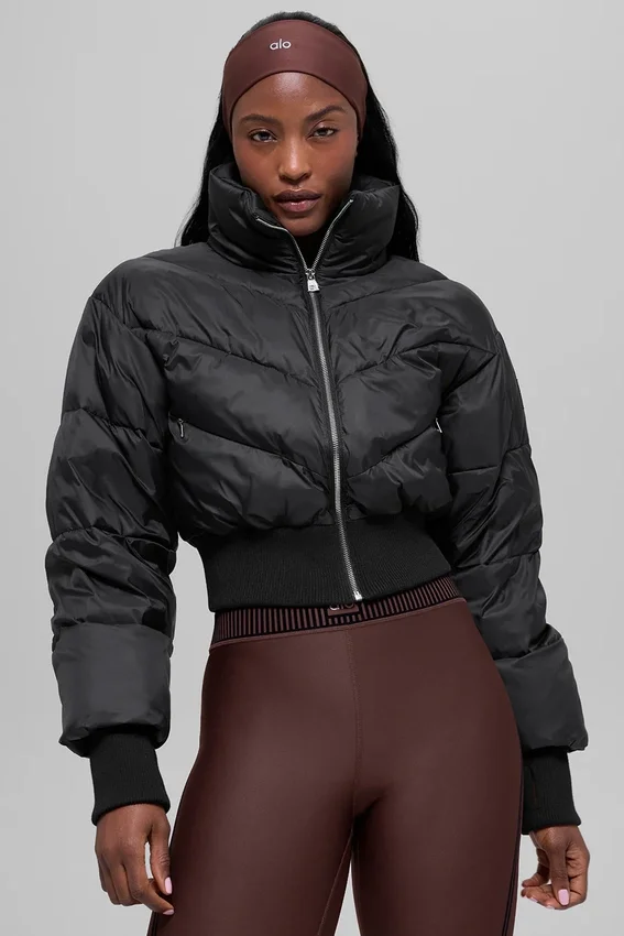 Chaqueta acolchada corta «Atmosphere» - Negro