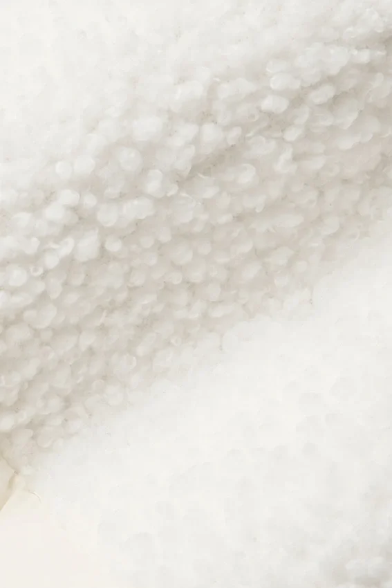 Chaqueta acolchada «Cozy Escape» de sherpa - Marfil/Marfil