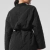 Chaqueta acolchada cruzada «Urbanite» - Negro