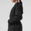 Chaqueta acolchada cruzada «Urbanite» - Negro
