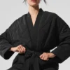 Chaqueta acolchada cruzada «Urbanite» - Negro