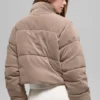 Chaqueta acolchada de micropanera de ensueño - Chai Latte