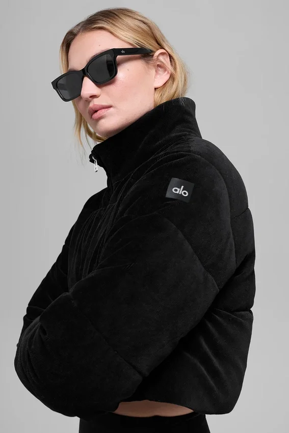 Chaqueta acolchada «Dreamy» de micropana - Negro