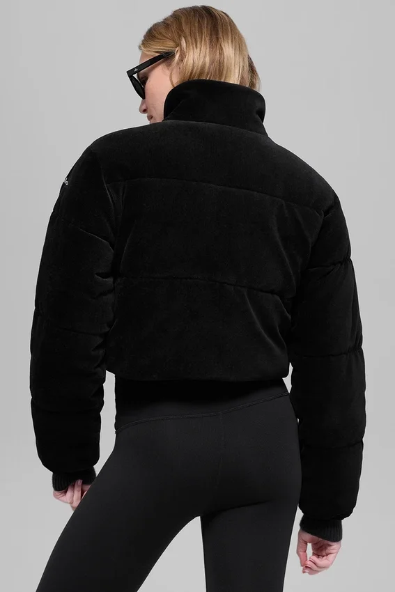 Chaqueta acolchada «Dreamy» de micropana - Negro