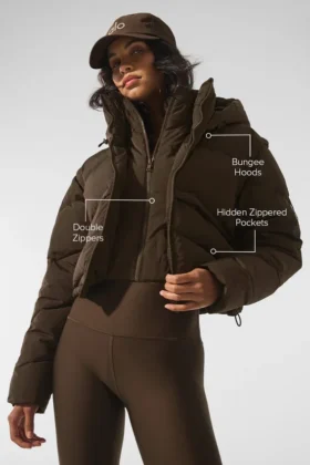 Chaqueta acolchada Glacier – Espresso