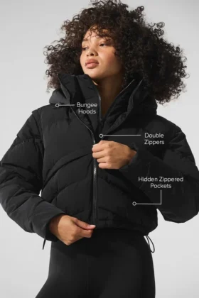 Chaqueta acolchada Glacier – Negro