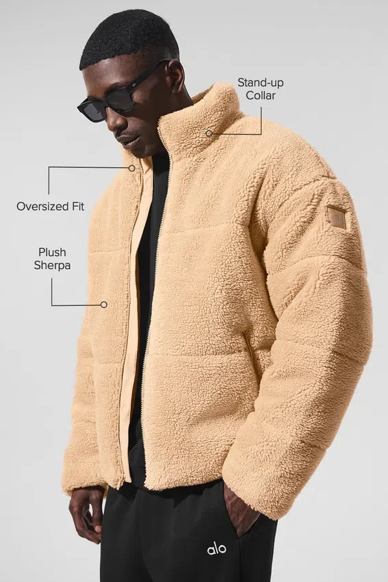 Chaqueta acolchada Sherpa Stage - Camel