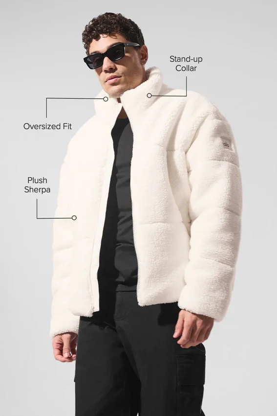 Chaqueta acolchada Sherpa Stage - Marfil