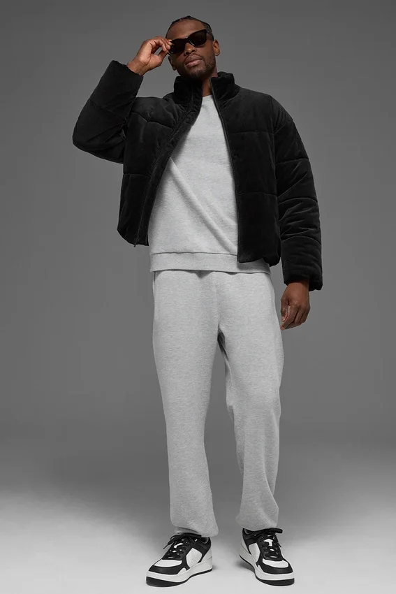 Chaqueta acolchada Stage de pana - Negro