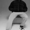 Chaqueta acolchada Stage de pana - Negro