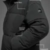 Chaqueta acolchada «Street» de tejido elástico - Negro
