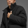 Chaqueta acolchada «Street» de tejido elástico - Negro