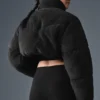 Chaqueta acolchada tipo corsé «Main Act» de Sherpa - Negro