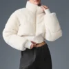 Chaqueta acolchada tipo corsé «Sherpa Main Act» - Marfil