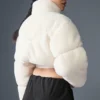 Chaqueta acolchada tipo corsé «Sherpa Main Act» - Marfil