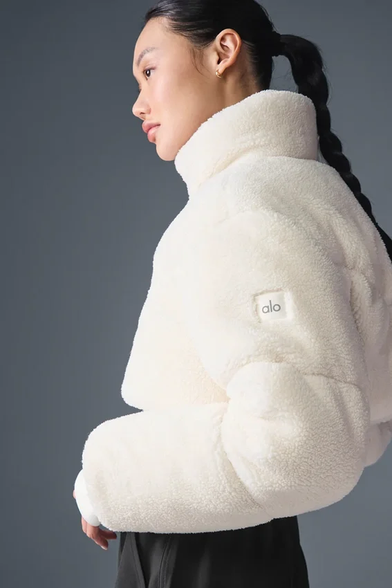 Chaqueta acolchada tipo corsé «Sherpa Main Act» - Marfil