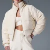 Chaqueta acolchada tipo jersé «Darling» - Marfil