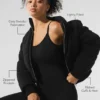 Chaqueta acolchada tipo jersé «Darling» - Negro