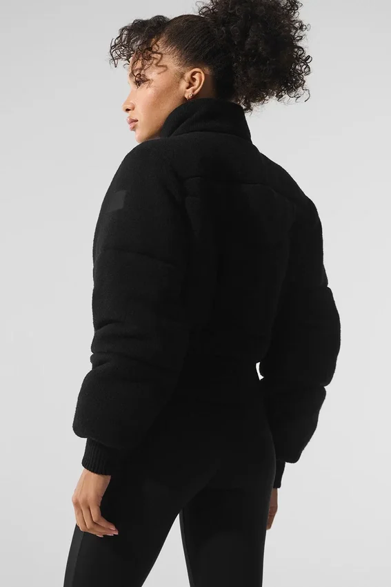 Chaqueta acolchada tipo jersé «Darling» - Negro