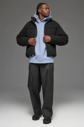Chaqueta acolchada tipo jersé «Stage» - Negro
