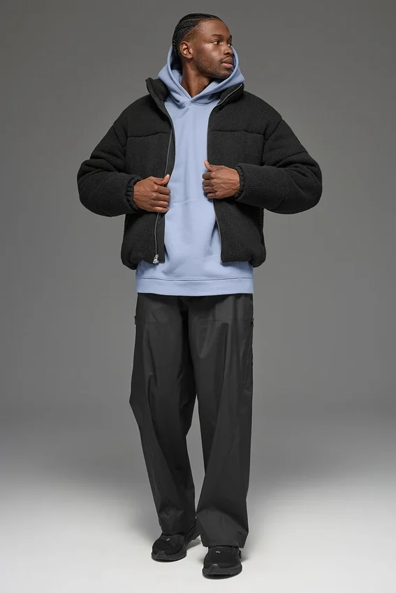 Chaqueta acolchada tipo jersé «Stage» - Negro